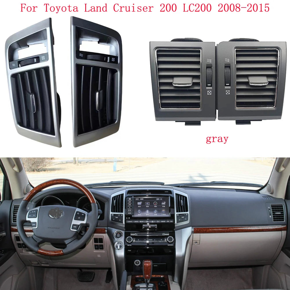 Yaocaiss Copy For Toyota Land Cruiser 200 LC200 2008 2009 2010-2015 Grill Car A/C Air Conditioner Outlet Air Fresh Grill outlets