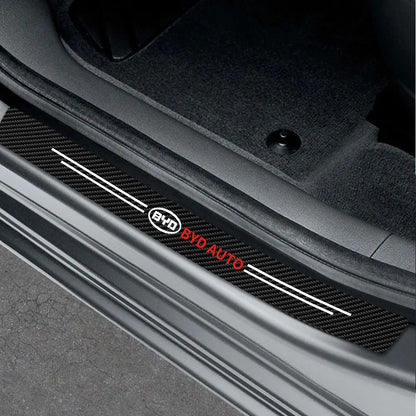 حماية عتبات الأبواب بنقشة الكاربون لـ BYD