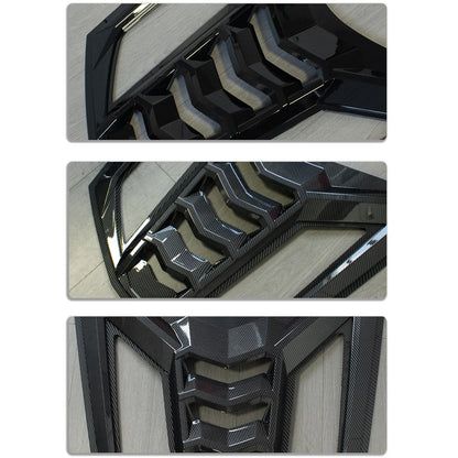 غطاء فتحات زجاج المحرك الخلفي بنقشة الكاربون لشفروليه كورفيت C8 Stingray / Z51 / Z06 / E-Ray (2020-2025)