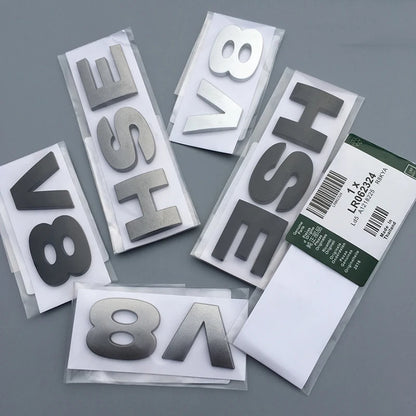 ABS 3D Letters Emblem V8 HSE Badge For Land Rover Discovery 3 4 Freelander 2 Car Styling Tail Trunk Sticker