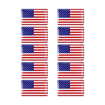 10pcs Epoxy UK United Kingdom Flag Sticker Car Interior Decoration Decal for Jaguar XE XF XJ Land Rover Range Rover Evoque Badge