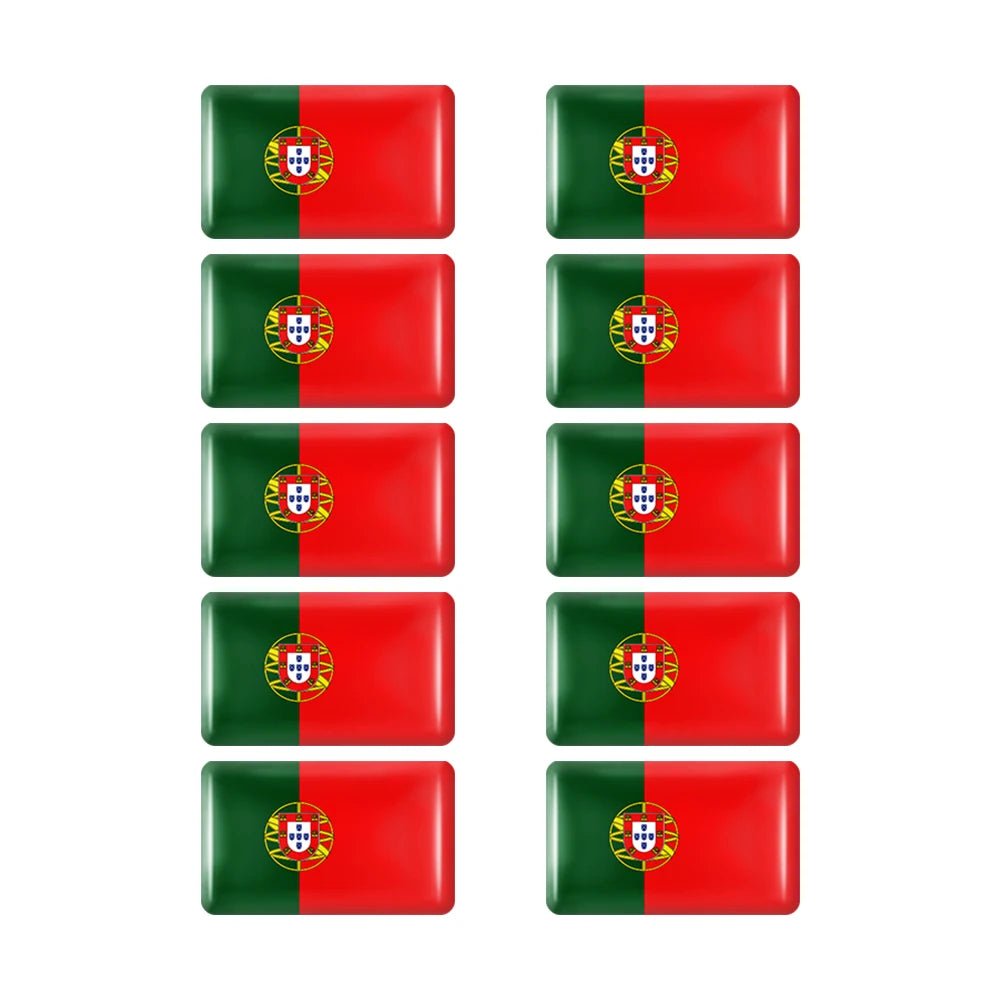 10pcs Epoxy UK United Kingdom Flag Sticker Car Interior Decoration Decal for Jaguar XE XF XJ Land Rover Range Rover Evoque Badge