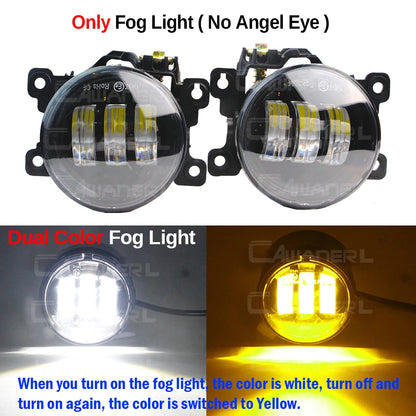 طقم كشافات ضباب LED مع DRL وAngel Eye لنيسان باترول سفاري Y61 (2005-2009) – يمين ويسار