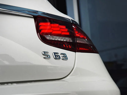 شعار S63 كروم ثلاثي الأبعاد