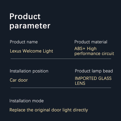 إضاءة ترحيب LED لأبواب لكزس