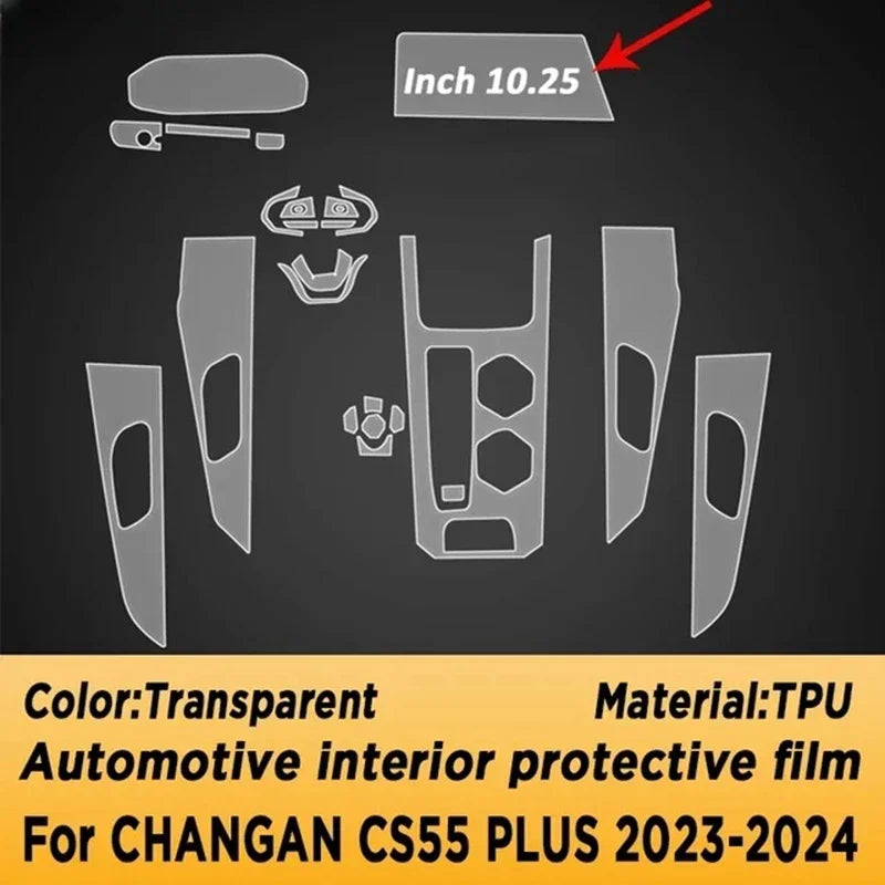 فيلم حماية TPU للكونسول الأوسط لـ Changan CS55 Plus