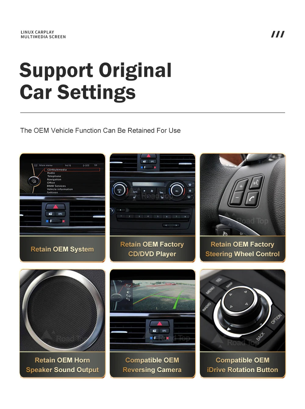 شاشة CarPlay لاسلكية 8.8 إنش لسيارات BMW