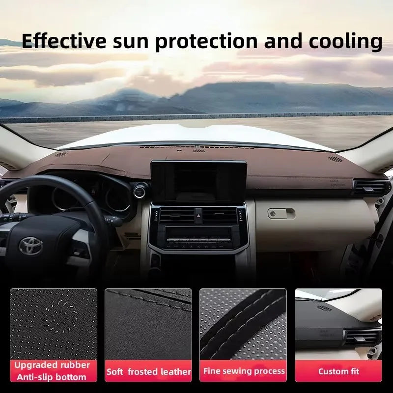 For Toyota Land Cruiser LC300 2023 2024 Front Windshield Shade Cushion Pad Carpets Platform Desk Cover Mats Car Dashboard Covers
