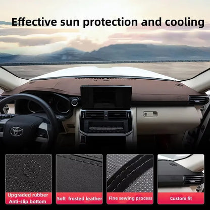 For Toyota Land Cruiser LC300 2023 2024 Front Windshield Shade Cushion Pad Carpets Platform Desk Cover Mats Car Dashboard Covers