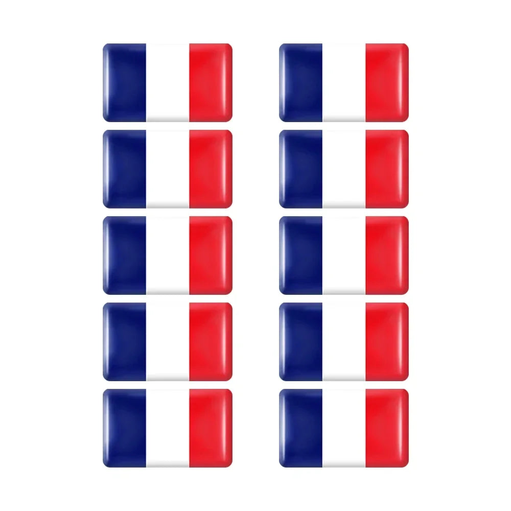 10pcs Epoxy UK United Kingdom Flag Sticker Car Interior Decoration Decal for Jaguar XE XF XJ Land Rover Range Rover Evoque Badge