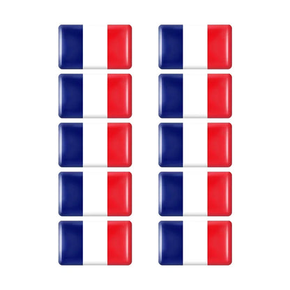 10pcs Epoxy UK United Kingdom Flag Sticker Car Interior Decoration Decal for Jaguar XE XF XJ Land Rover Range Rover Evoque Badge