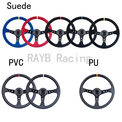 مقود رياضي عالمي 14 إنش (350 مم) شمواه أو PVC – Deep Dish للدرفت والسباقات