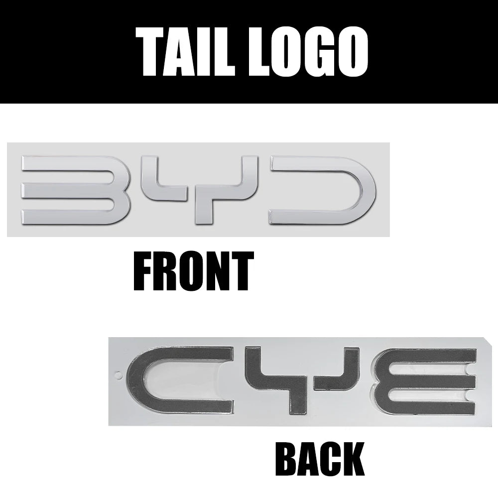 شعارات حروف أمامية وخلفية لـ BYD