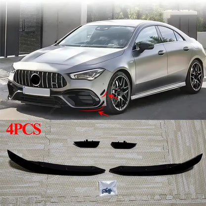 سبلتر جانبي أمامي لمرسيدس CLA45 AMG C118/W118 (2019-2023) – كانارد، شبك ضباب وجناح هوائي ABS