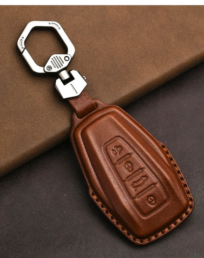 غطاء مفتاح جلدي لـ Geely Coolray