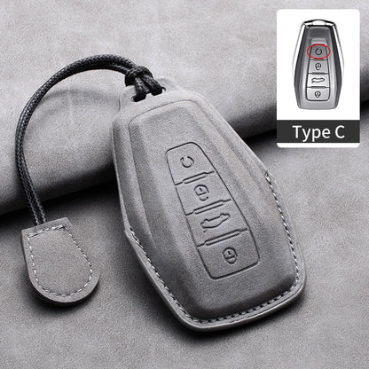 غطاء مفتاح جلدي لـ Geely Coolray