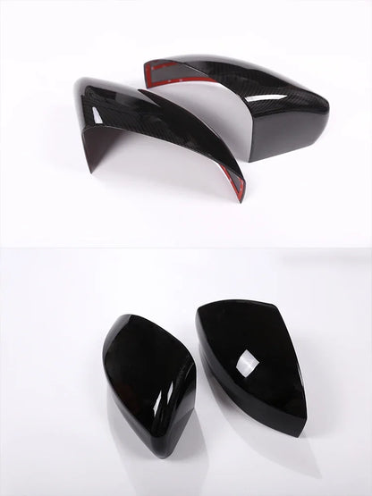 ABS Carbon Fiber For Range Rover Sport L494 2014-2017 ABS Plastic Side Rearview Mirror Cover Trim For Landrover Discovery 4 5
