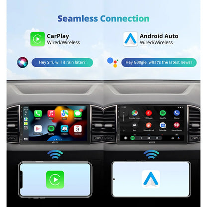 شاشة أندرويد 7 إنش للسيارة مع Apple CarPlay وAndroid Auto