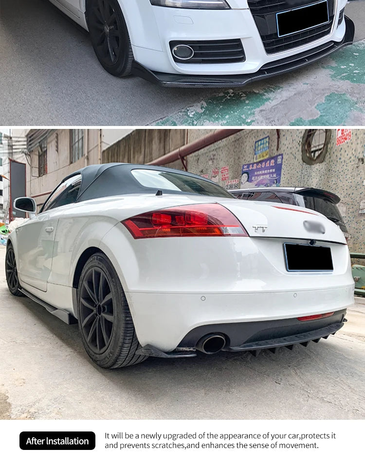 طقم بودي كت لأودي TT / TTRS (2004-2019) – فرونت ليب، سايد سكيرت، زعانف جانبية وملحقات ABS