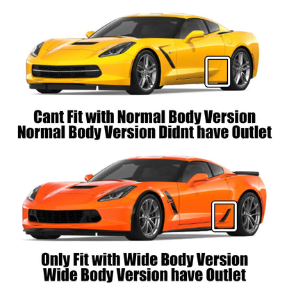 توسعة رفارف خلفية بنقشة الكاربون لشفروليه كورفيت C7 Widebody (2014-2019) – طقم قطعتين