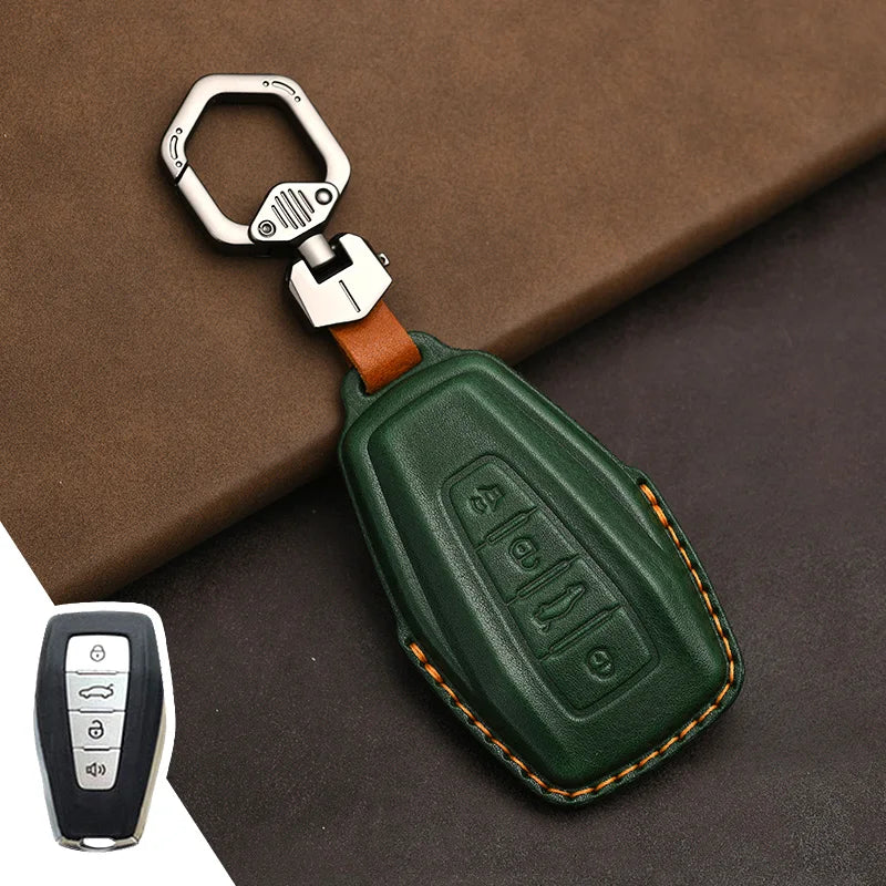 غطاء مفتاح جلدي لـ Geely Coolray