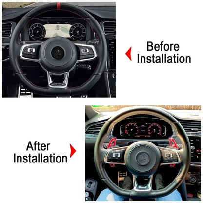 مبدلات ناقل الحركة (Paddle Shift) لفولكس واجن جولف 7 / 7.5 GTI وR-Line وبولو وجيتا GLI – امتداد رياضي للمقود