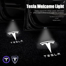 إضاءة ترحيب LED للأبواب لتسلا