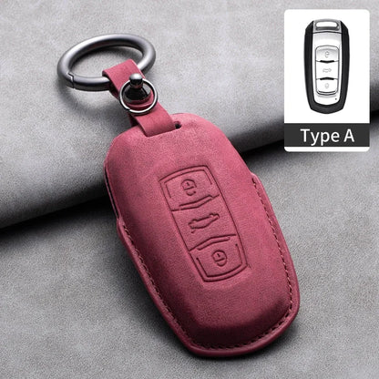 غطاء مفتاح جلدي لـ Geely Coolray