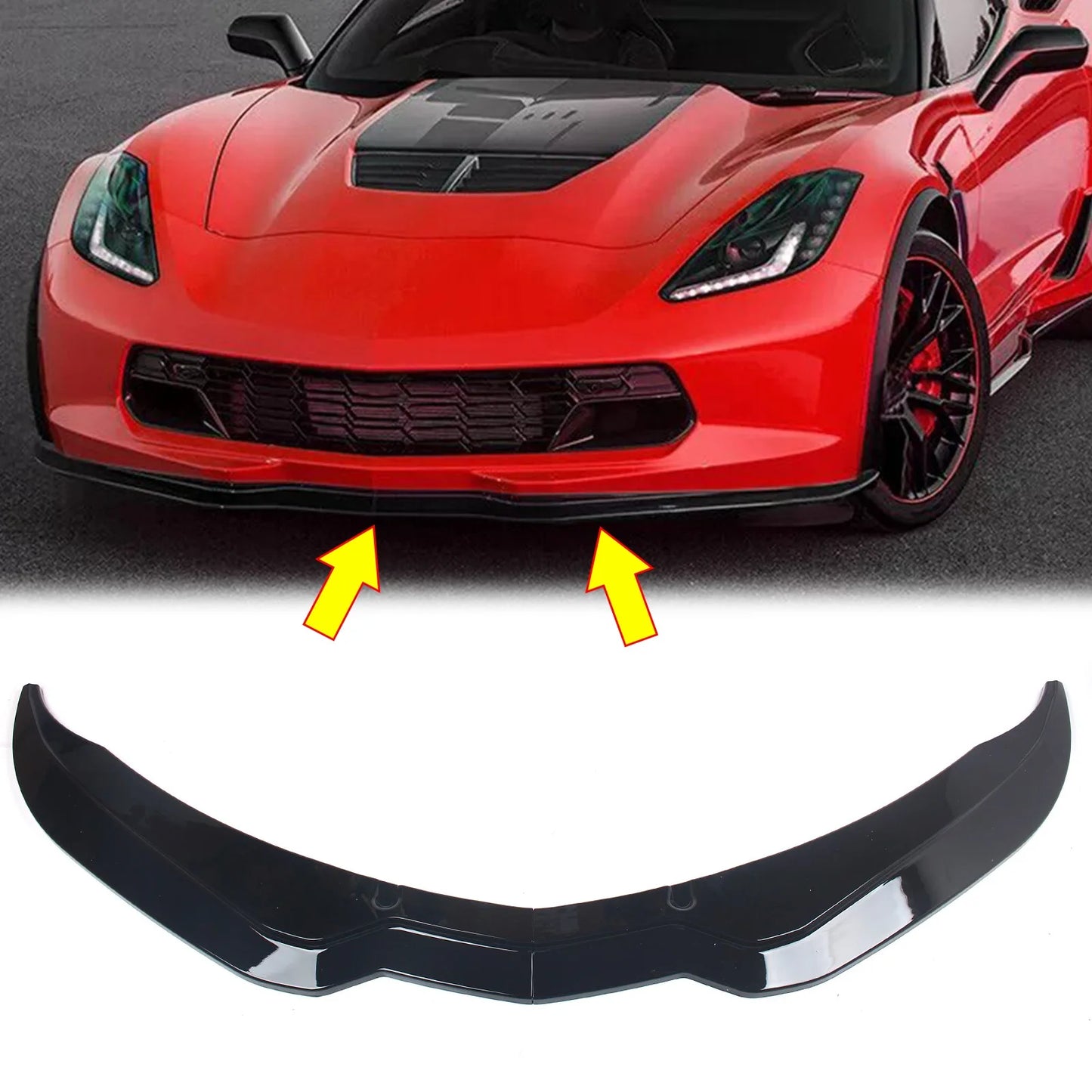 سبويلر أمامي ZR1 لشفروليه كورفيت C7 (2014-2017) – فرونت ليب، سبلتر وحماية الصدام الأمامي