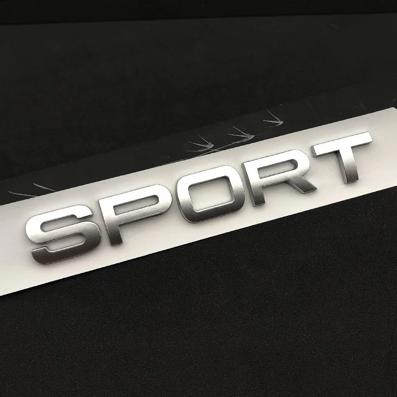 3D ABS Logo Sport HSE Emblem Letters Car Trunk Badge For Land Rover Range Rover L320 Discovery Sport HSE Sticker Accessories