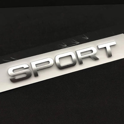 3D ABS Logo Sport HSE Emblem Letters Car Trunk Badge For Land Rover Range Rover L320 Discovery Sport HSE Sticker Accessories