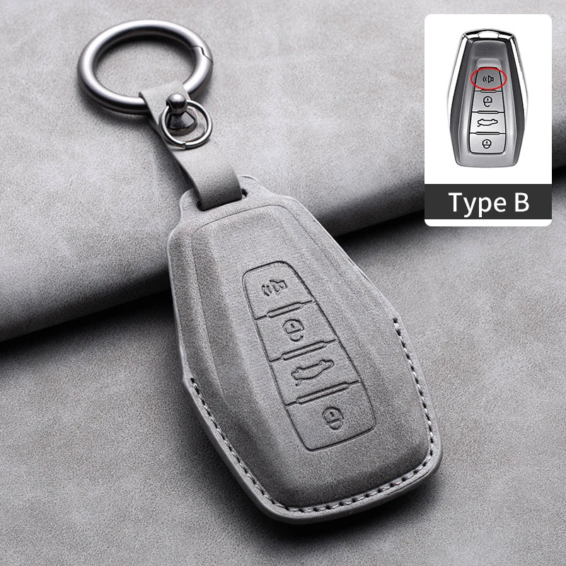 غطاء مفتاح جلدي لـ Geely Coolray