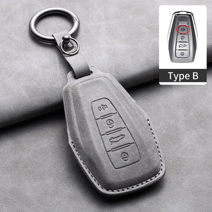 غطاء مفتاح جلدي لـ Geely Coolray