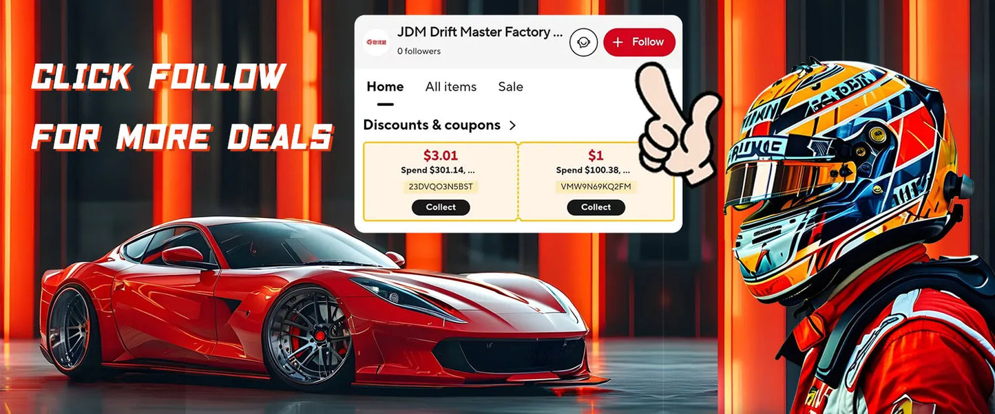 مقود رياضي SIBEIKE بتصميم D شمواه – 13 إنش (320 مم) JDM