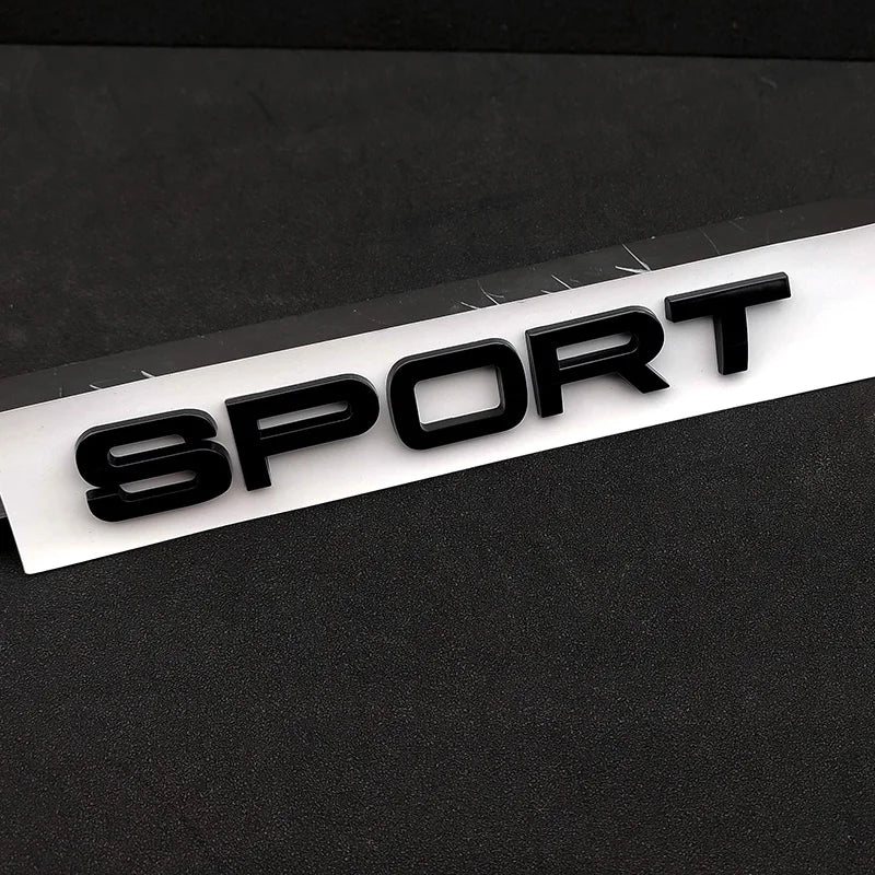 3D ABS Logo Sport HSE Emblem Letters Car Trunk Badge For Land Rover Range Rover L320 Discovery Sport HSE Sticker Accessories