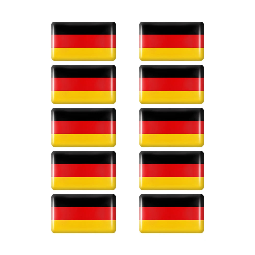 10pcs Epoxy UK United Kingdom Flag Sticker Car Interior Decoration Decal for Jaguar XE XF XJ Land Rover Range Rover Evoque Badge
