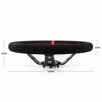 مقود رياضي عالمي 14 إنش (350 مم) شمواه أو PVC – Deep Dish للدرفت والسباقات