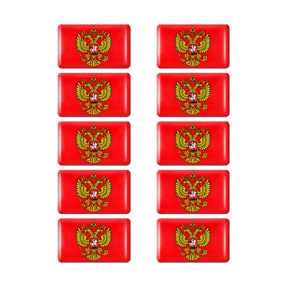 10pcs Epoxy UK United Kingdom Flag Sticker Car Interior Decoration Decal for Jaguar XE XF XJ Land Rover Range Rover Evoque Badge