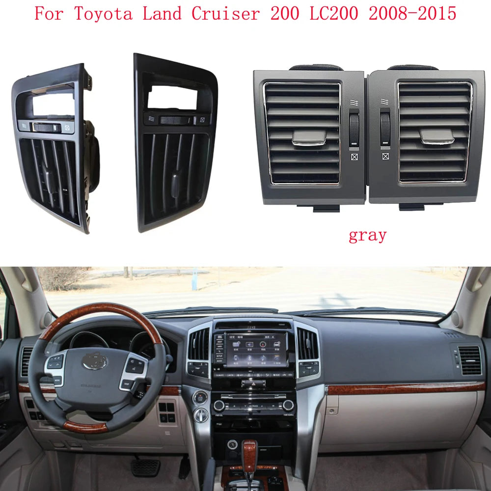 Yaocaiss Copy For Toyota Land Cruiser 200 LC200 2008 2009 2010-2015 Grill Car A/C Air Conditioner Outlet Air Fresh Grill outlets