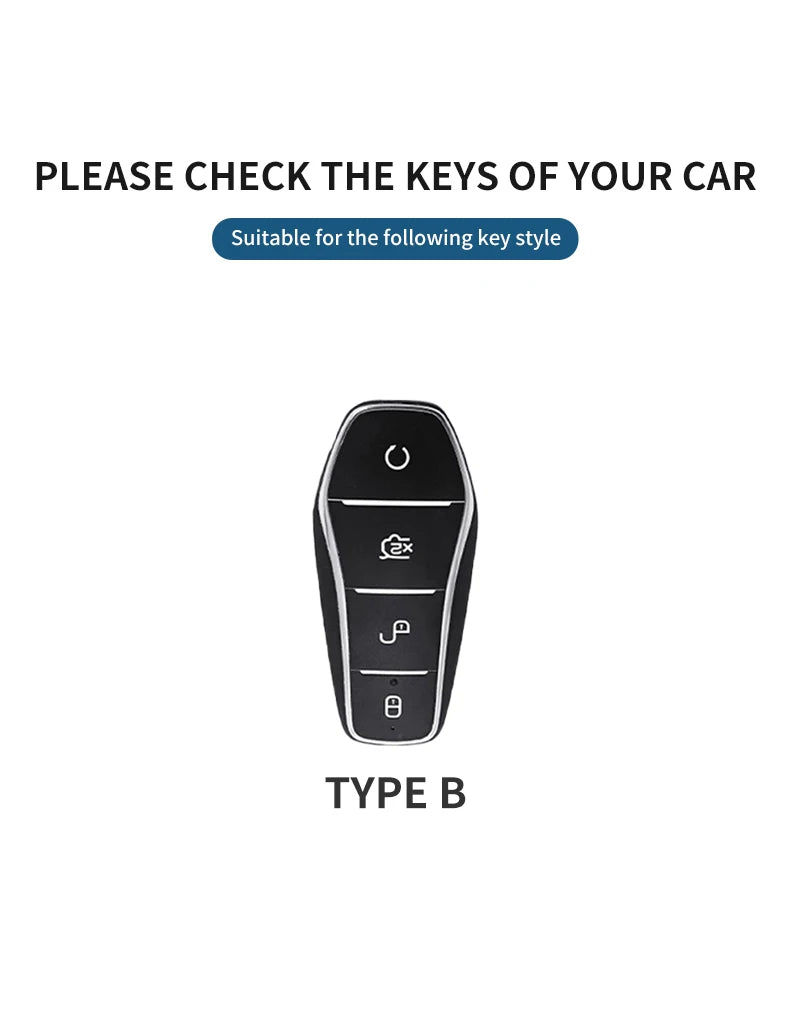 غطاء مفتاح لسيارات BYD