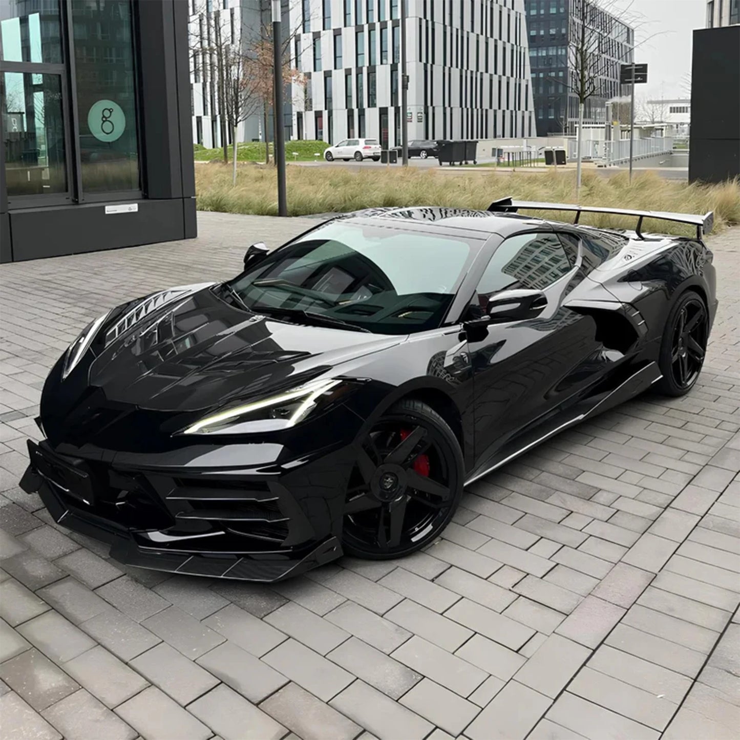 سبويلر أمامي STG 3 لشفروليه كورفيت C8 (2020-2024)