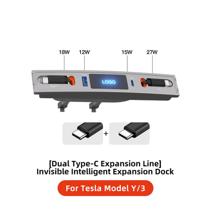 شاحن USB Hub لتسلا موديل 3 / موديل Y