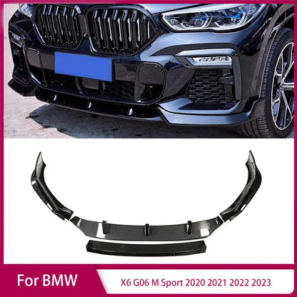 سبويلر أمامي لبي إم دبليو X6 G06 M Sport (2020-2023) – فرونت ليب، ديفيوزر أمامي وسبلتر
