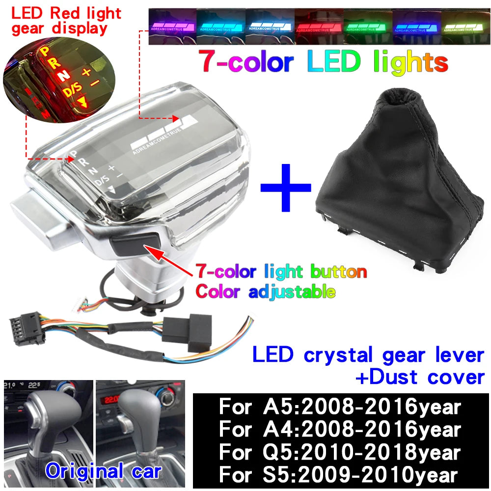 مقبض قير LED لأودي