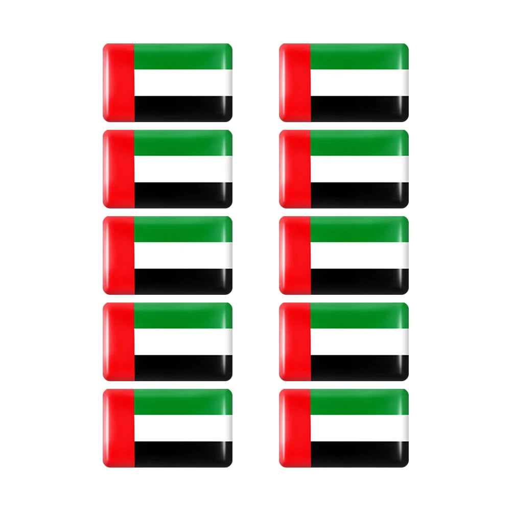 10pcs Epoxy UK United Kingdom Flag Sticker Car Interior Decoration Decal for Jaguar XE XF XJ Land Rover Range Rover Evoque Badge