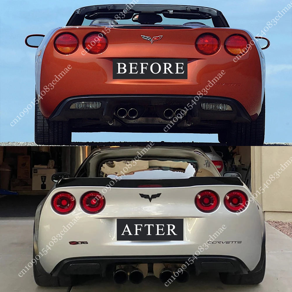جناح خلفي ZR1 Style لشفروليه كورفيت C6 / Z06 / Grand Sport (2005-2013) – ABS أسود لامع