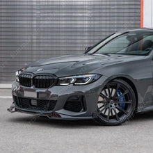 سبويلر أمامي MP Style لبي إم دبليو G20/G21 M Pack (2019-2022) – فرونت ليب، ديفيوزر أمامي وسبلتر 3 قطع أسود لامع