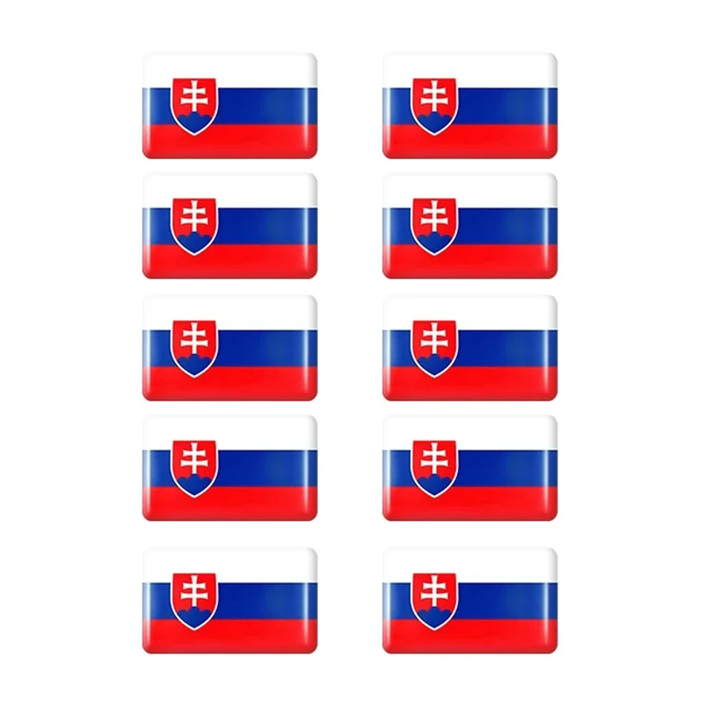 10pcs Epoxy UK United Kingdom Flag Sticker Car Interior Decoration Decal for Jaguar XE XF XJ Land Rover Range Rover Evoque Badge