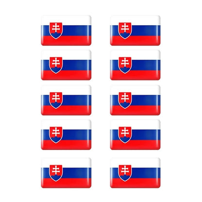 10pcs Epoxy UK United Kingdom Flag Sticker Car Interior Decoration Decal for Jaguar XE XF XJ Land Rover Range Rover Evoque Badge