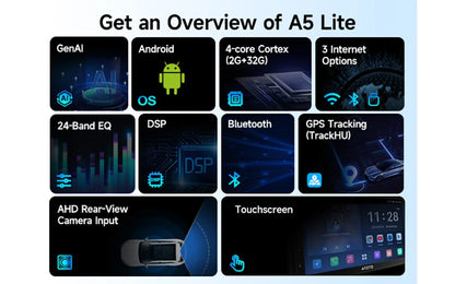 شاشة أندرويد 7 إنش للسيارة مع Apple CarPlay وAndroid Auto
